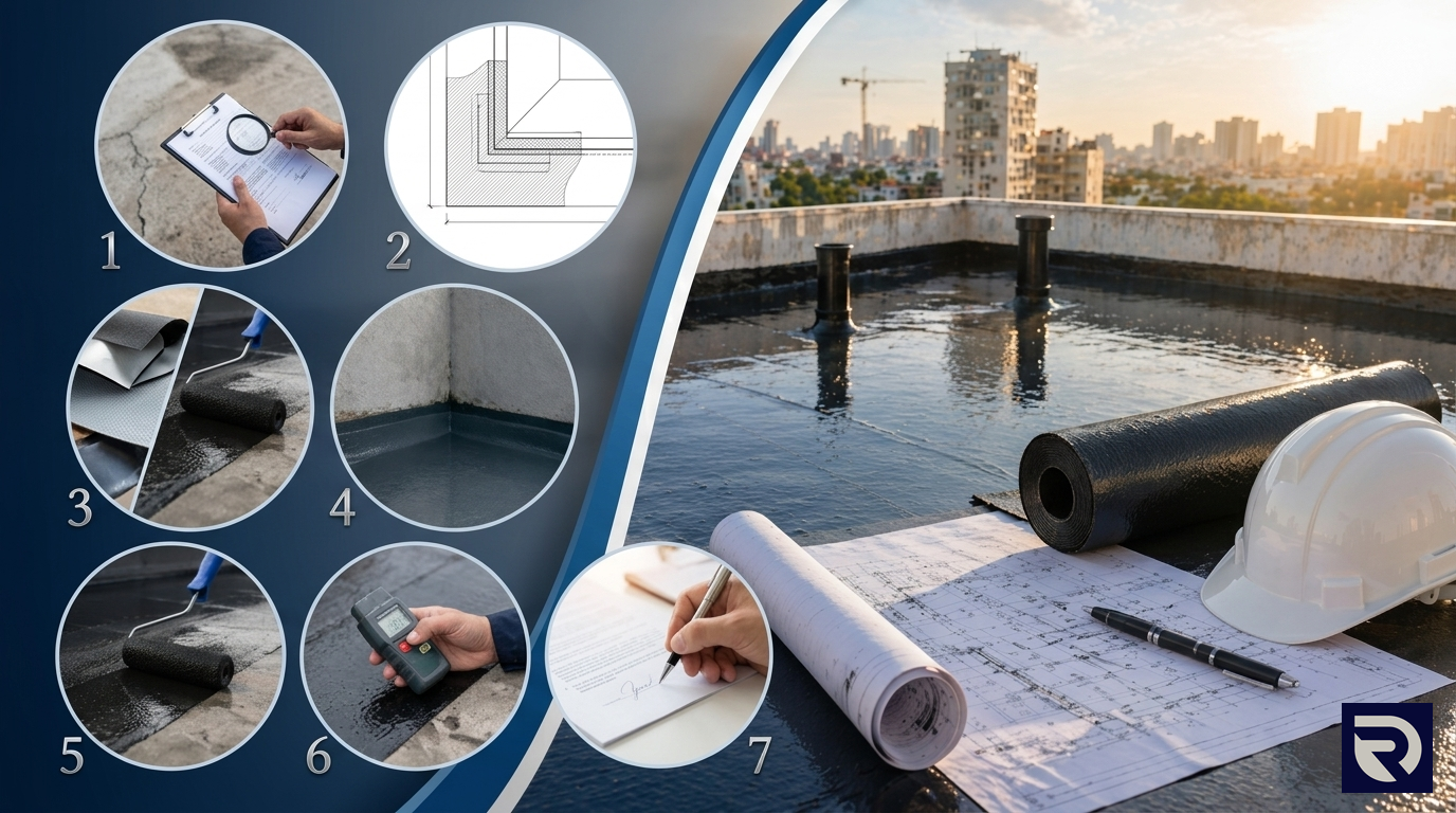 7 Passos Essenciais para Desenvolver um Projeto de Impermeabilização de Sucesso